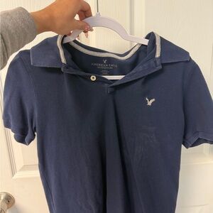 American Eagle Outfitters Navy Polo Shirt